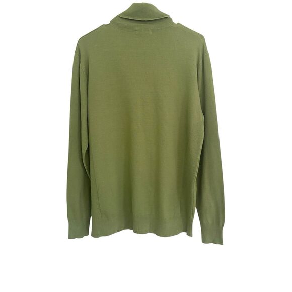 NWT Barabas Green Knit Turtleneck Men Sweater Sz L - Picture 2 of 11